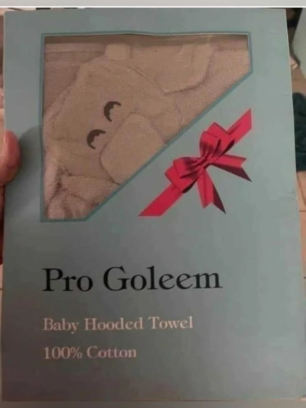 Baby Infant Elephant Hooded Terry Towel 30” x 30” - 100% Cotton New